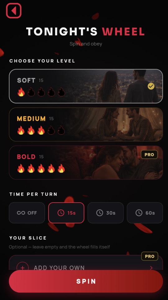 LilithPlay wheel game heat levels